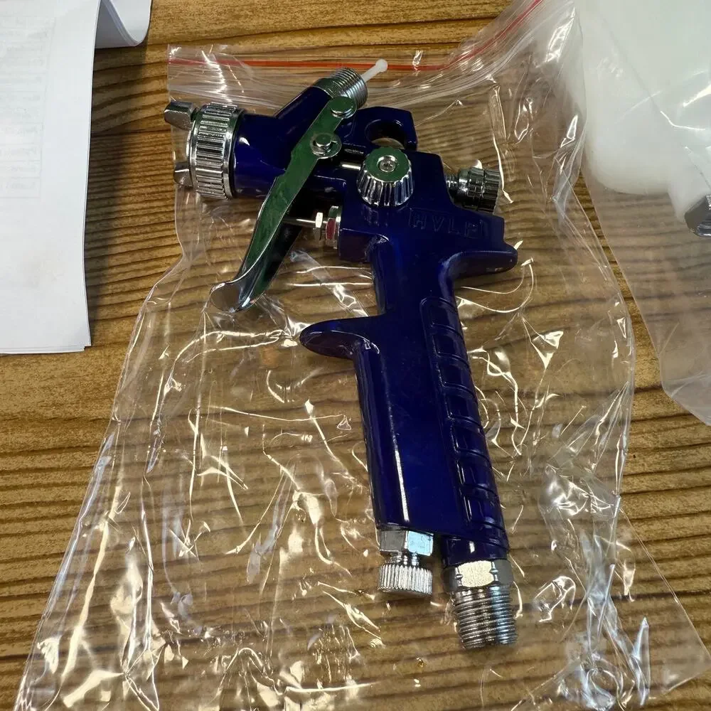 NIB 31207a Hvlp Mini Gravity Feed Air Spray Paint Gun 1.0 Mm Nozzle Size 125 Cc
